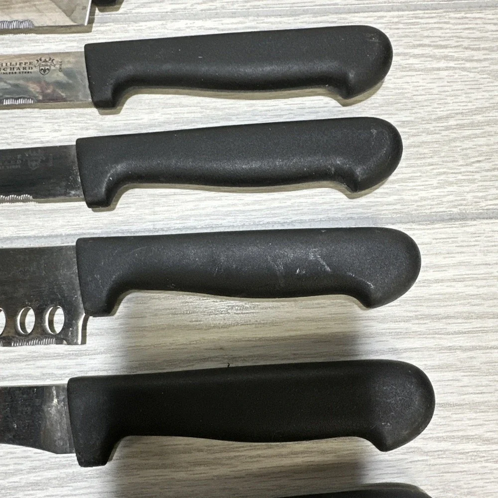 Philippe Richard Stainless Steel Kitchen Knives (Set of 7) Plastic Handle‎